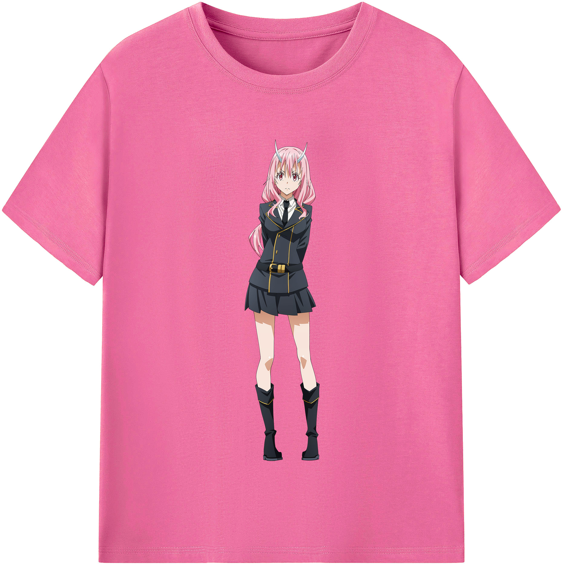 （画像用） 転スラ Regarding Reincarnated to Slime レディースカジュアルプリントTシャツ（綿100％）